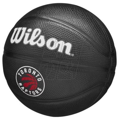 2. Piłka do koszykówki Wilson Team Tribute Toronto Raptors Mini Ball WZ4017608XB