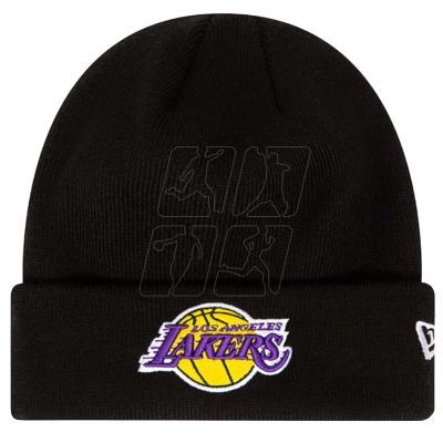 Czapka New Era Essential Cuff Beanie Los Angeles Lakers Hat 60348856
