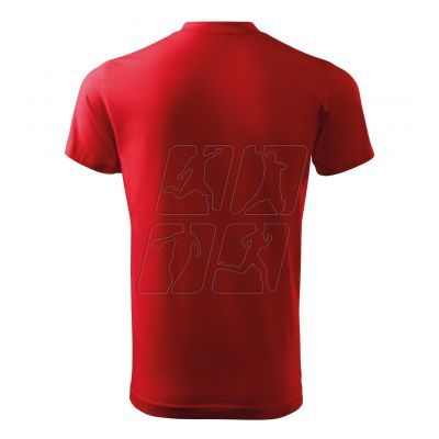 4. Koszulka Malfini Heavy V-neck M MLI-11107 czerwony