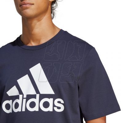 4. Koszulka adidas Essentials Single Jersey 3-Stripes Tee M IC9348