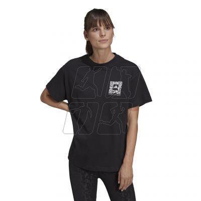 Koszulka adidas x Karlie Kloss Crop Tee W HB1438