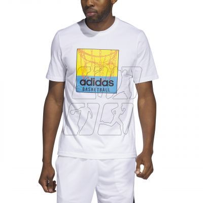 4. Koszulka adidas Chain Net Basketball Graphic Tee M IC1861