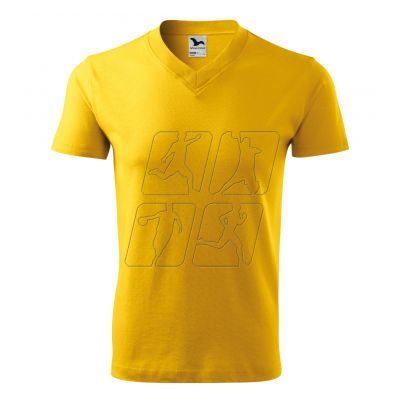 2. Koszulka Malfini V-neck M MLI-10204 żółty