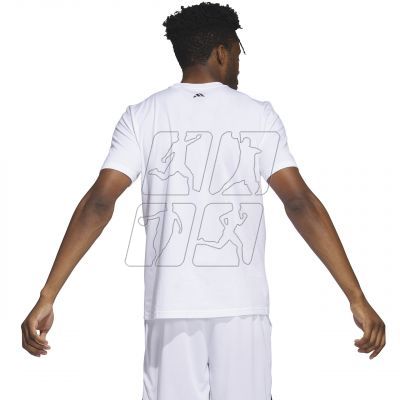 2. Koszulka adidas Chain Net Basketball Graphic Tee M IC1861