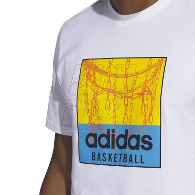 5. Koszulka adidas Chain Net Basketball Graphic Tee M IC1861