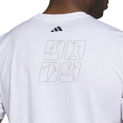 6. Koszulka adidas Chain Net Basketball Graphic Tee M IC1861