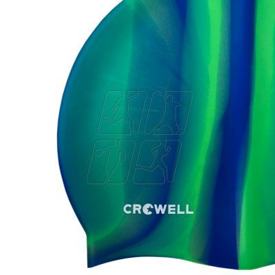 2. Czepek pływacki silikonowy Crowell Multi Flame kol.12