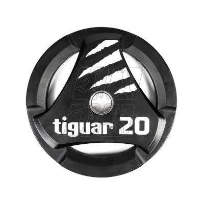 Talerz olimpijski tiguar PU 20 kg TI-WTPU02000