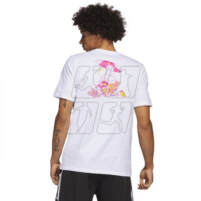 3. Koszulka adidas Lil Stripe Spring Break Graphic Short Sleeve Basketball Tee M IC1868