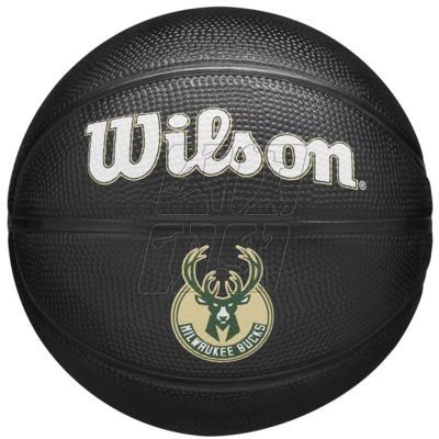 5. Piłka do koszykówki Wilson Team Tribute Milwaukee Bucks Mini Ball WZ4017606XB