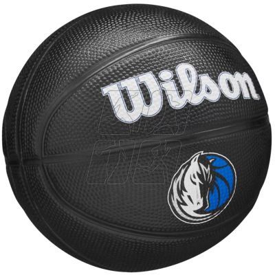 2. Piłka do koszykówki Wilson Team Tribute Dallas Mavericks Mini Ball WZ4017609XB