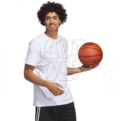 4. Koszulka adidas Lil Stripe Spring Break Graphic Short Sleeve Basketball Tee M IC1868