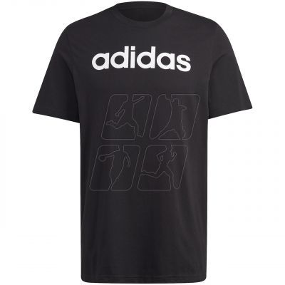 Koszulka adidas Essentials Single Jersey Linear Embroidered Logo Tee M IC9274