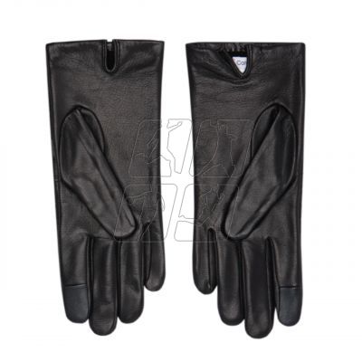 2. Rękawiczki Calvin Klein Re-lock Debossed Leather Gloves W K60K609975
