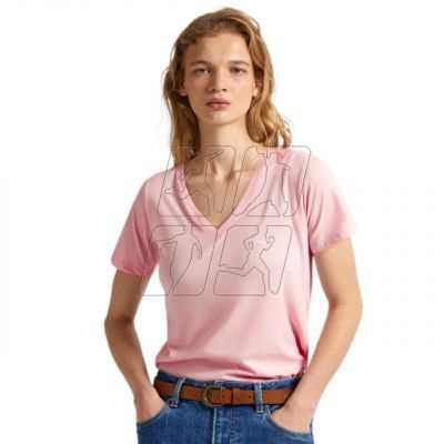 2. Koszulka Pepe Jeans Lorette V Neck Regular W PL505826