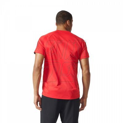 Koszulka treningowa adidas Designed 2 Move Tee 3 Stripes M BK0965, kolor czerwony