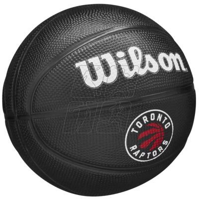 3. Piłka do koszykówki Wilson Team Tribute Toronto Raptors Mini Ball WZ4017608XB