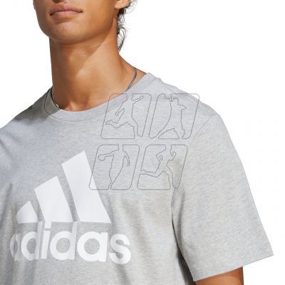 10. Koszulka adidas Essentials Single Jersey 3-Stripes Tee M IC9350