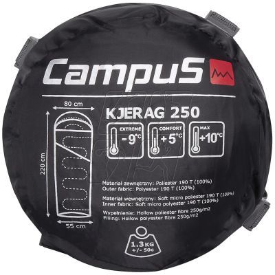 4. Śpiwór Campus Kjerag 250 Right Sleeping Bag CUP702123200