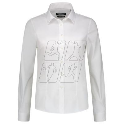 2. Koszula Malfini Fitted Stretch Blouse W MLI-T24T0 biały