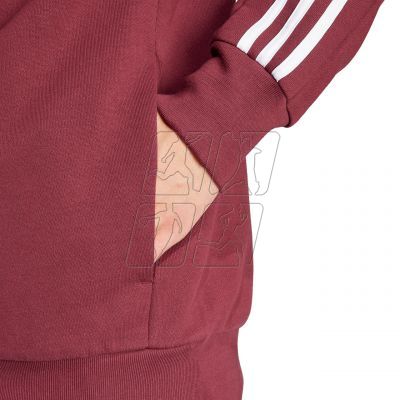 6. Bluza adidas Essentials French Terry 3-Stripes Full-Zip Hoodie M IS1365