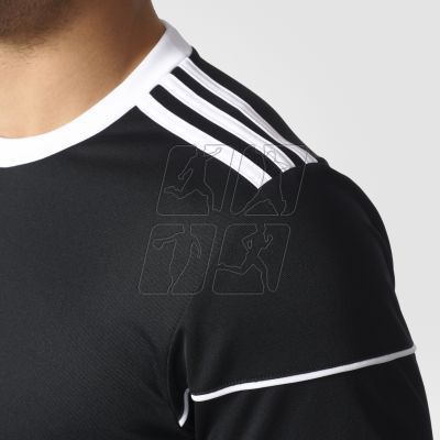 Koszulka piłkarska adidas Squadra 17 M BJ9173 wykonana w całości z poliestru, wyposażona w technologię climalite