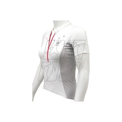 3. Koszulka Odlo Stand-Up Collar S/S 1/2 Zip Gavia W 410891-10000