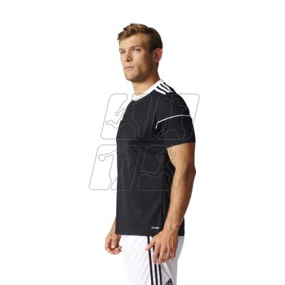 Koszulka piłkarska adidas Squadra 17 M BJ9173 wykonana w całości z poliestru, wyposażona w technologię climalite