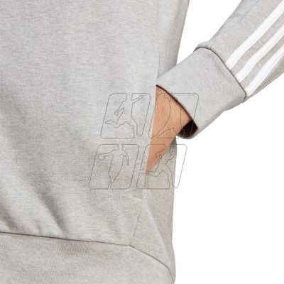 4. Bluza adidas Essentials French Terry 3-Stripes Full-Zip Hoodie M IC9833