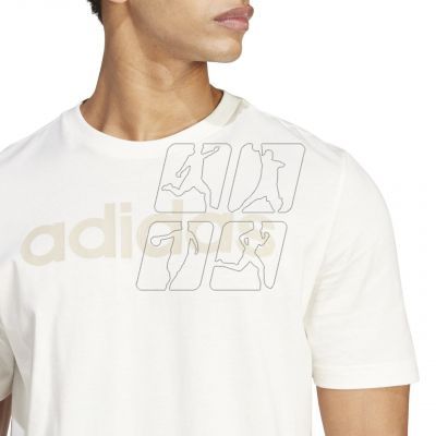6. Koszulka adidas Essentials Single Jersey Linear Embroidered Logo Tee M IS1345
