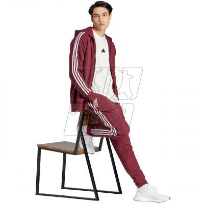 4. Bluza adidas Essentials French Terry 3-Stripes Full-Zip Hoodie M IS1365