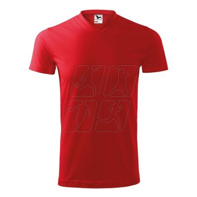 5. Koszulka Malfini Heavy V-neck M MLI-11107 czerwony