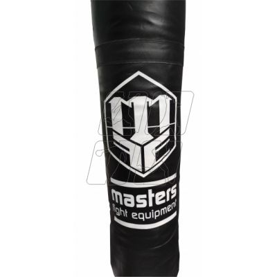 3. Worek bokserski skórzany 150/35 cm pusty WWS-MASTERS czarny