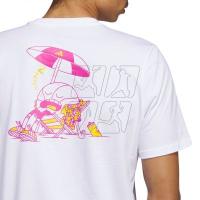6. Koszulka adidas Lil Stripe Spring Break Graphic Short Sleeve Basketball Tee M IC1868