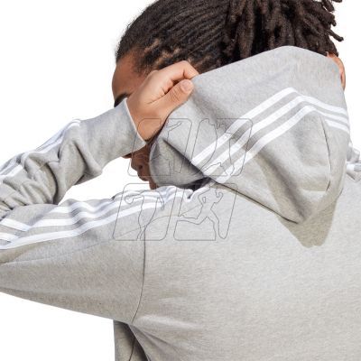 10. Bluza adidas Essentials French Terry 3-Stripes Full-Zip Hoodie M IC9833
