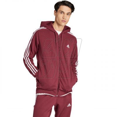 3. Bluza adidas Essentials French Terry 3-Stripes Full-Zip Hoodie M IS1365