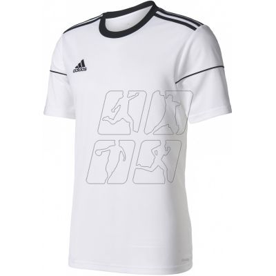 Koszulka piłkarska adidas Squadra 17 M BJ9175 wykonana w całości z poliestru, wyposażona w technologię climalite