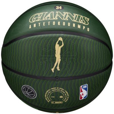 2. Piłka do koszykówki Wilson NBA Player Icon Giannis Antetokounmpo WZ4006201XB 