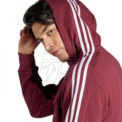 5. Bluza adidas Essentials French Terry 3-Stripes Full-Zip Hoodie M IS1365
