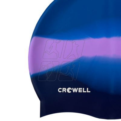 2. Czepek pływacki silikonowy Crowell Multi Flame kol.21