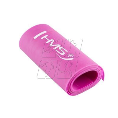 6. Taśma pilates HMS TP01 PINK 0.7 x 120 x 1200 MM 17-34-022