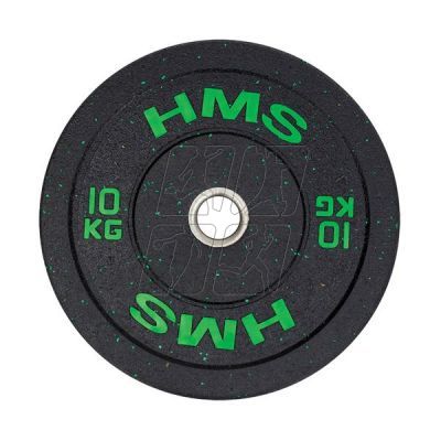 11. Talerz olimpijski HMS BUMPER GREEN 10 kg HTBR10 