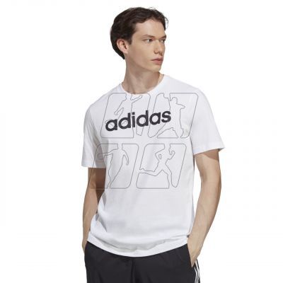 4. Koszulka adidas Essentials Single Jersey Linear Embroidered Logo Tee M IC9276