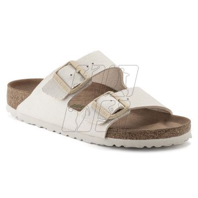 Klapki Birkenstock damskie Arizona Vegan Women Textile Narrow Eggshell na wąską stopę wegańskie (1022679)