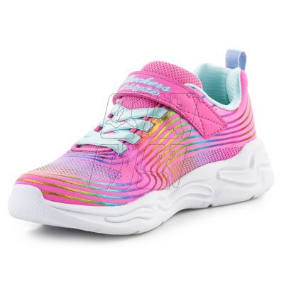 2. Buty Skechers S-Lights Wavy Beams Jr 302338L-PKMT