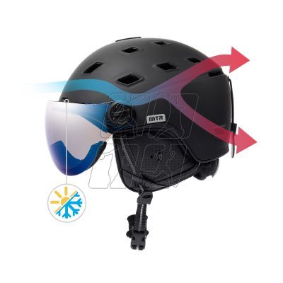 11. Kask narciarski Meteor Glide M 55-58 cm 17294