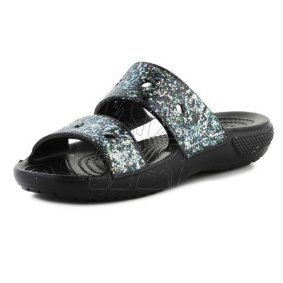 3. Klapki Crocs Classic Glitter Sandal Jr 207788-0C4