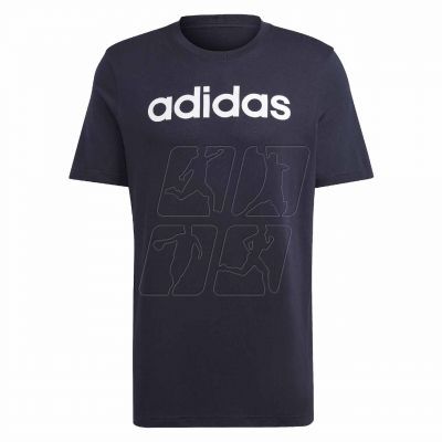 2. Koszulka adidas Essentials Single Jersey Linear Embroidered Logo Tee M IC9275