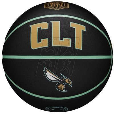 2. Piłka do koszykówki Wilson NBA Team City Collector Charlotte Hornets Ball WZ4016404ID