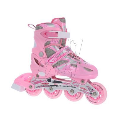 12. Łyżworolki Nils Extreme 2w1 Pink r.39-42 NH18366 A